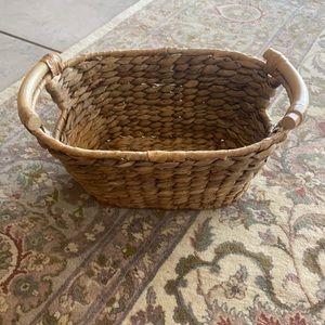 Brown wicker basket